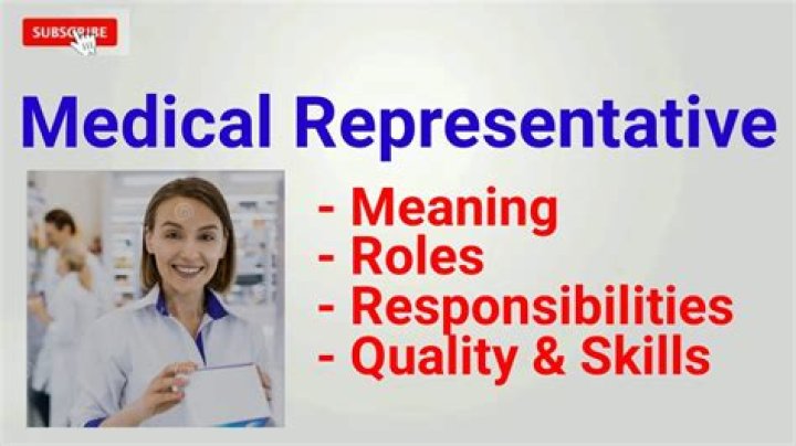 What are the skills of medical representative?