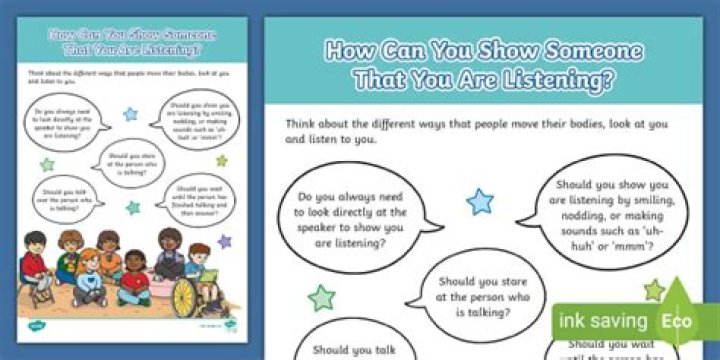 What are three ways that you can show someone that you are actively listening?