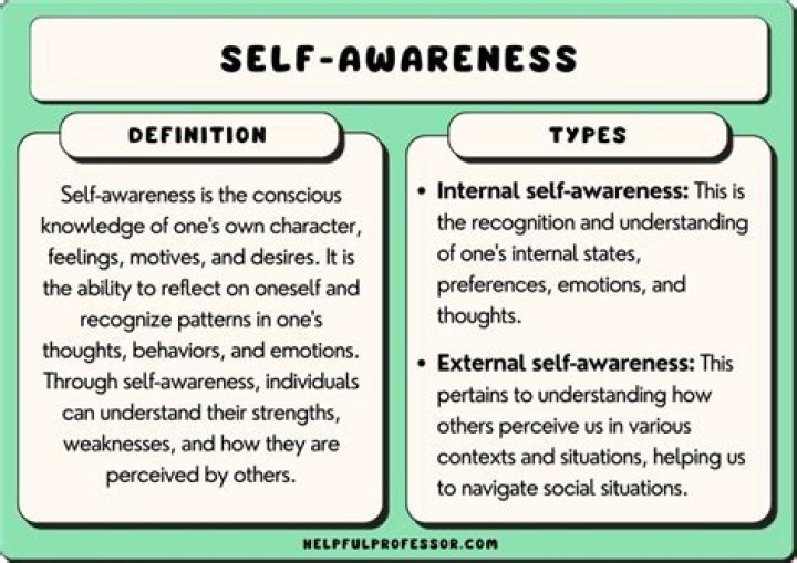 What causes self-awareness?