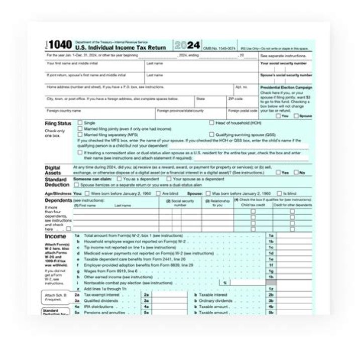 What do you need for a 1040 form?