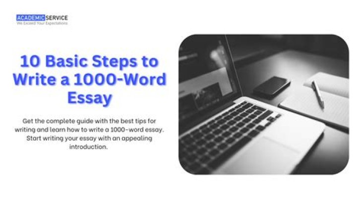 What does a 1000 word essay mean?