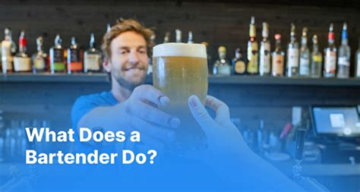 What does a bartender do?