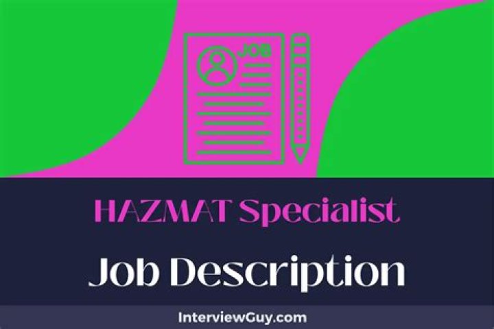 What does a hazmat specialist do?