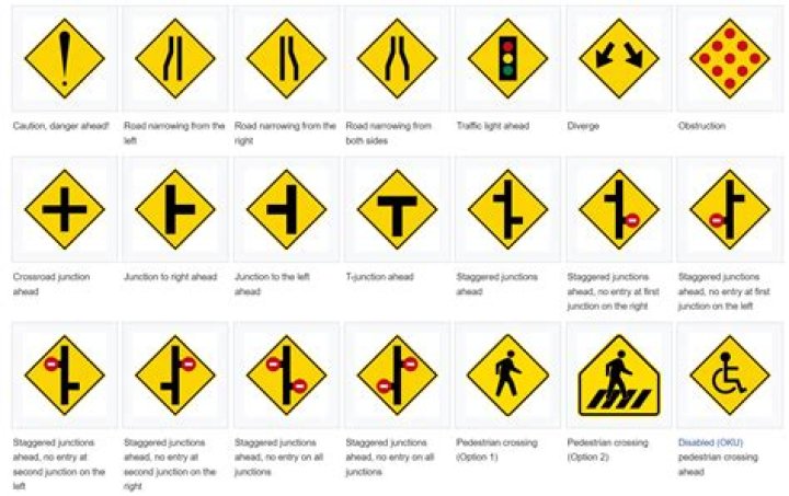 What does a yellow sign with a car and squiggly lines?