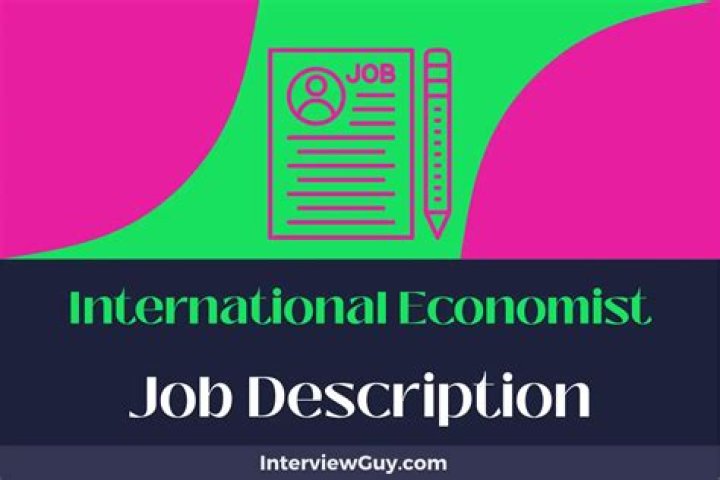 What does an international economist do?