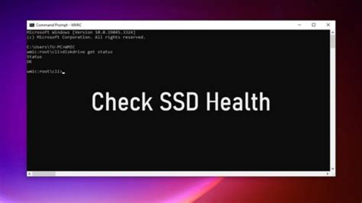 What does an SSD health check tool do?