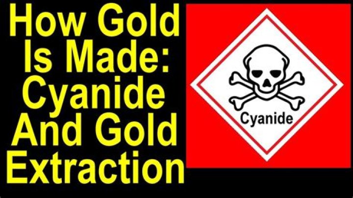 What does cyanide do to gold?