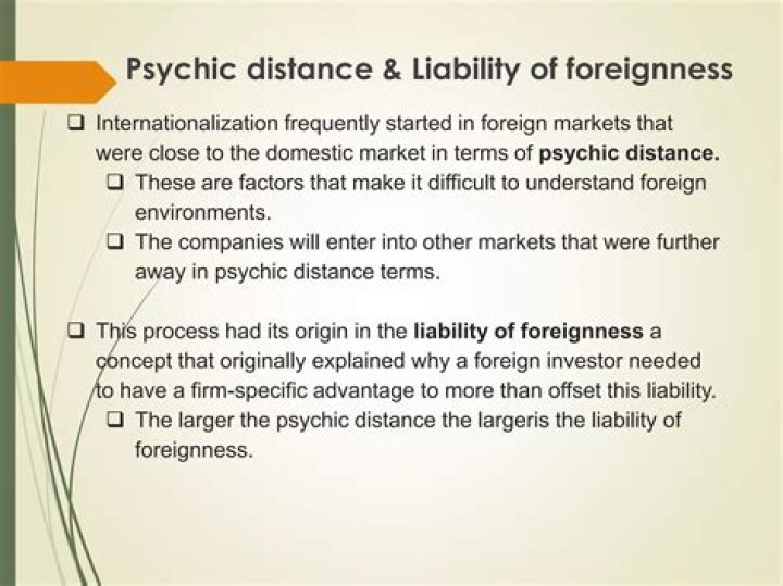 What does liability of foreignness mean?