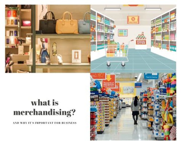 What does merchandising mean in a store?