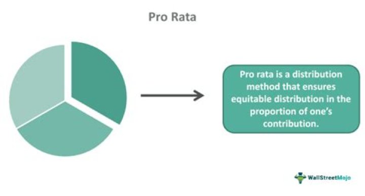 What does pro rata distribution mean?