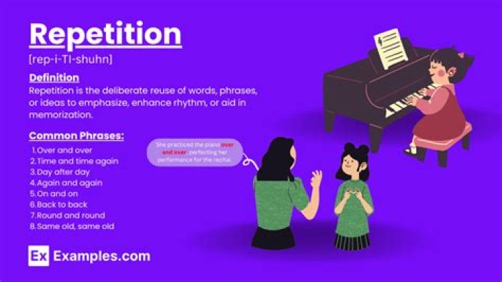 What does repetition in poetry do?