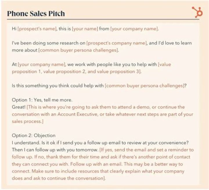 What does sales pitch mean?