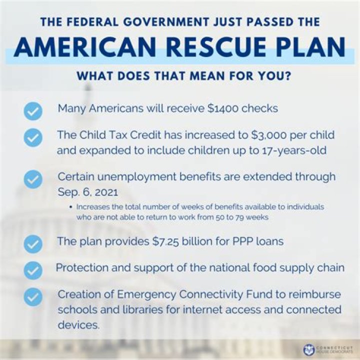 What does the American rescue plan do?