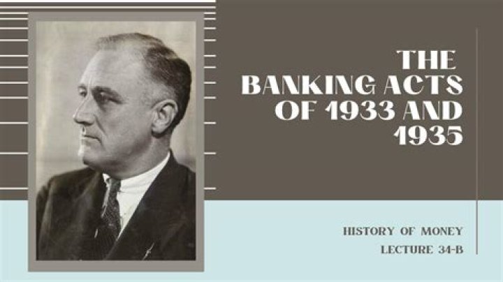 What does the Banking Act of 1935 do?
