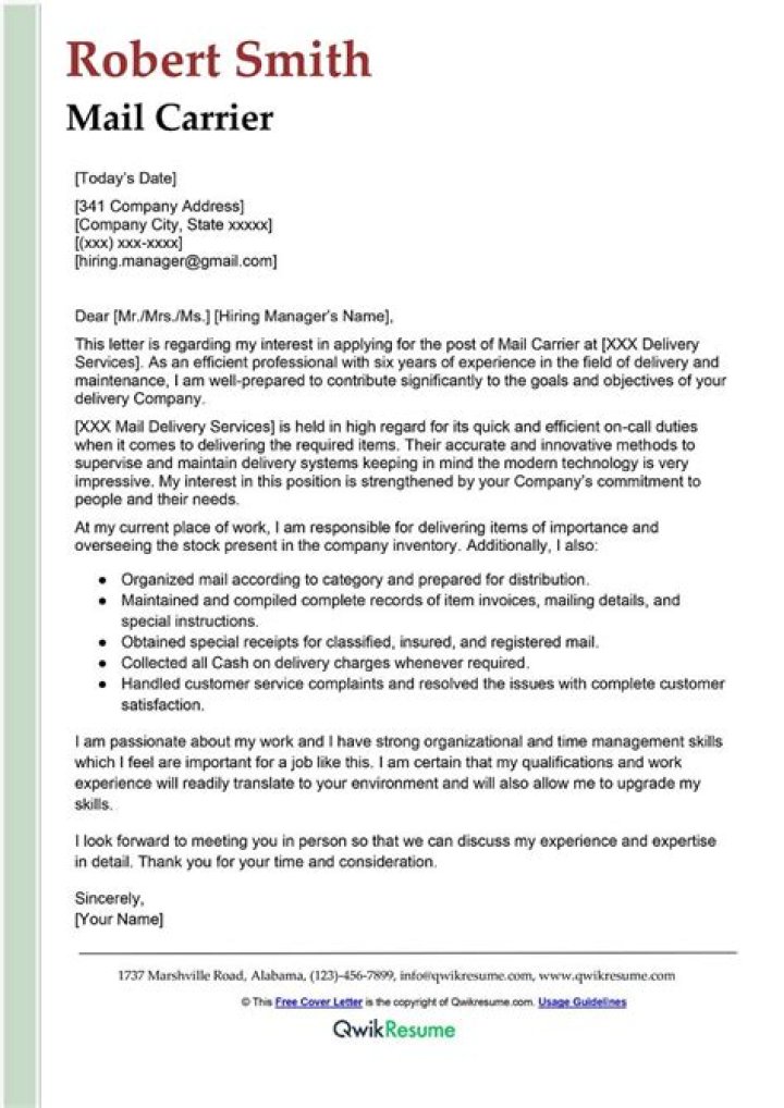 What education is needed to become a mail carrier?