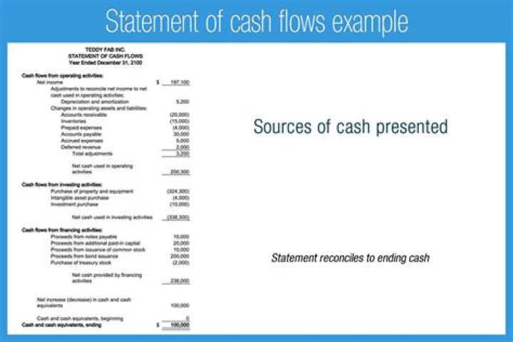 What goes on statement of cash flows?