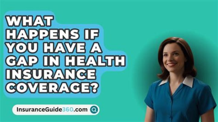 What happens if you have a gap in health insurance coverage?