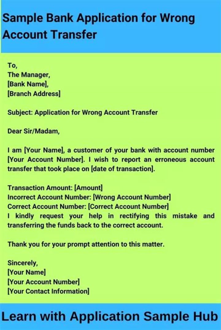 What happens if you transfer money to the wrong account number?