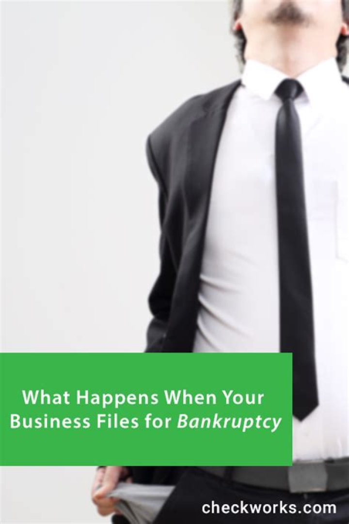 What happens when a business files for bankruptcy?