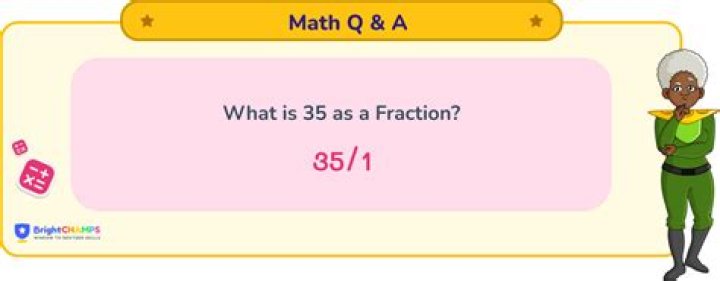What is 3/5 as a number?