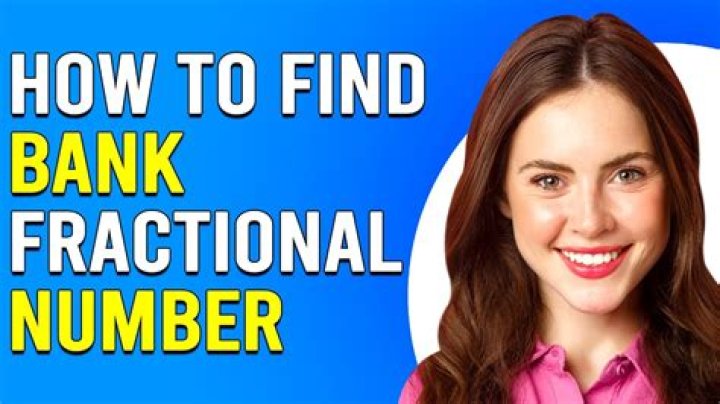 What is a bank fractional code?