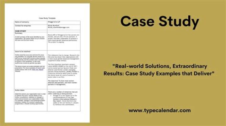 What is a case study in policy?