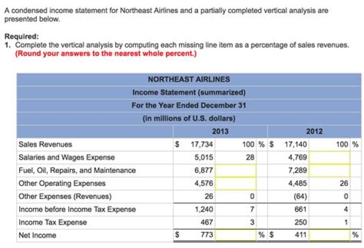 What is a condensed income statement?