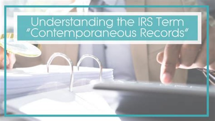 What is a contemporaneous log in real estate?