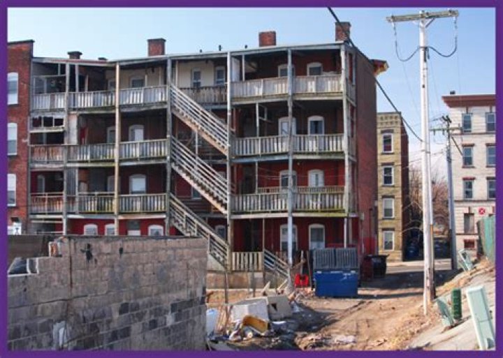 What is a rundown apartment building?