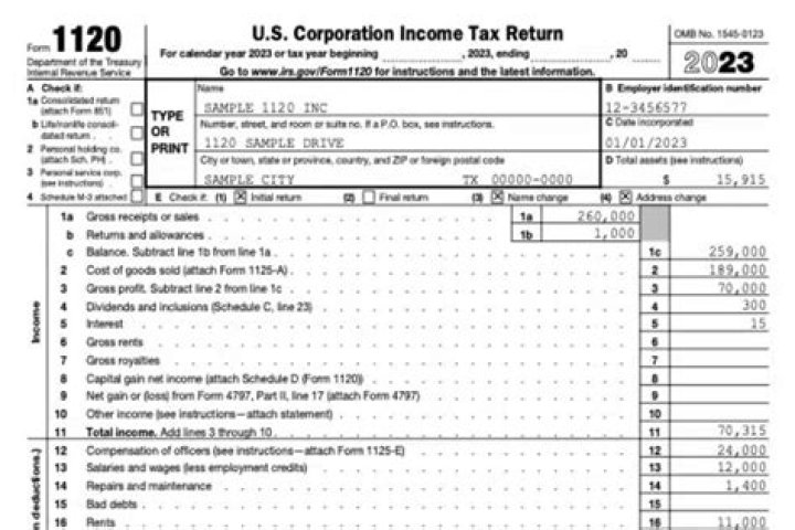What is an 1120H tax return?