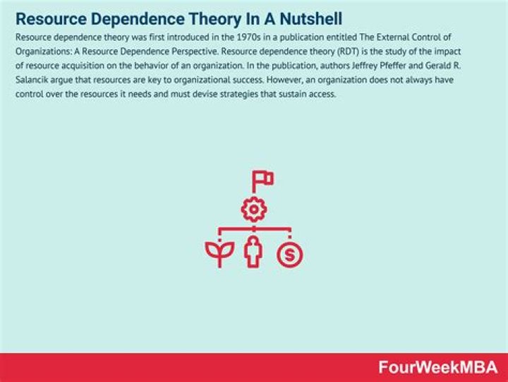 What is an example of resource dependence theory?