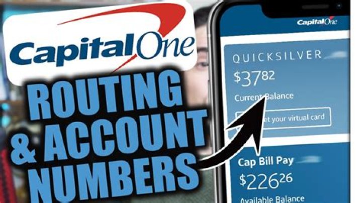 What is Capital One 360 routing number?