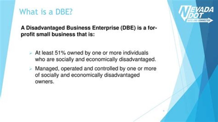 What is considered a disadvantaged business?