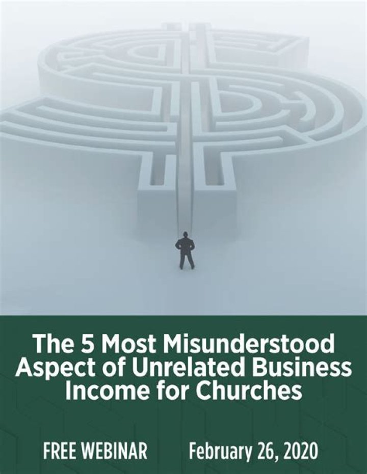 What is considered unrelated business income for a church?