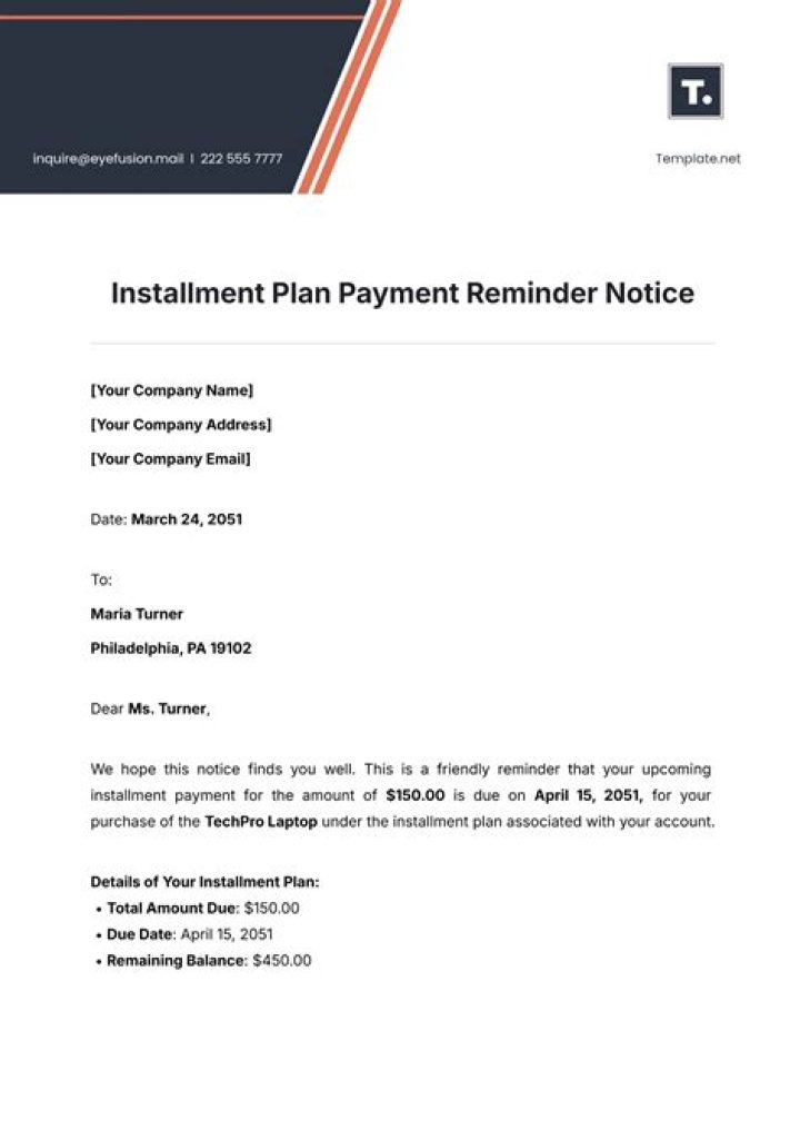 What is CRA installment reminder?