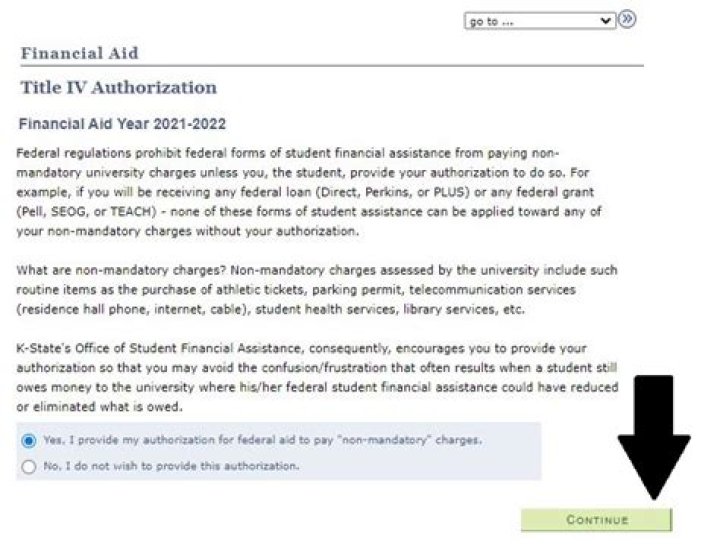 What is financial aid Title IV authorization?