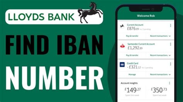 What is IBAN number for Lloyds bank?