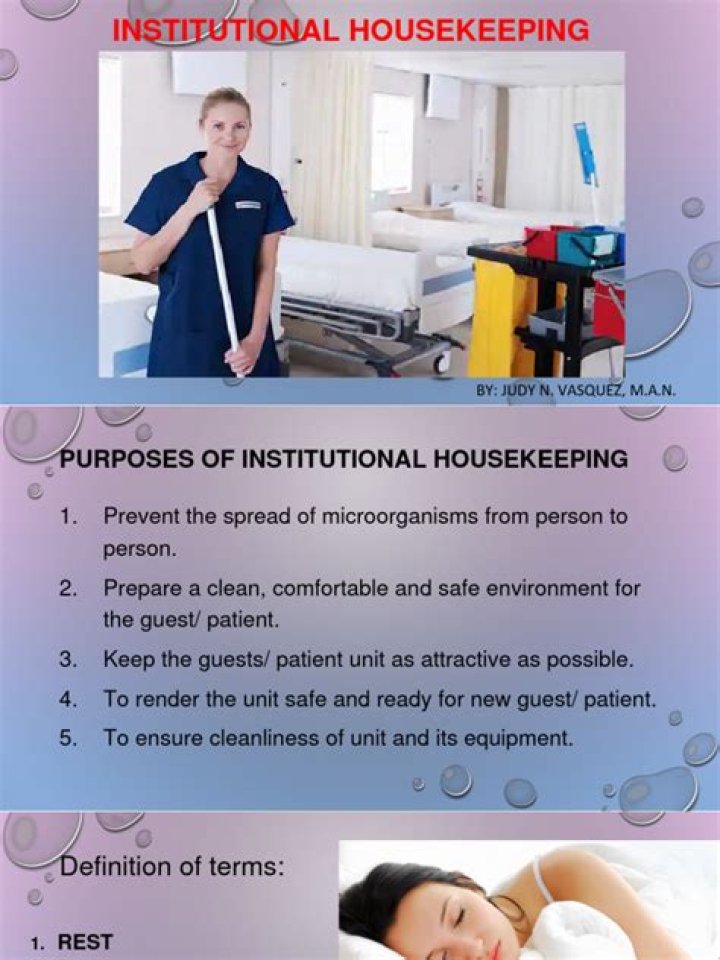 What is institutional housekeeping?