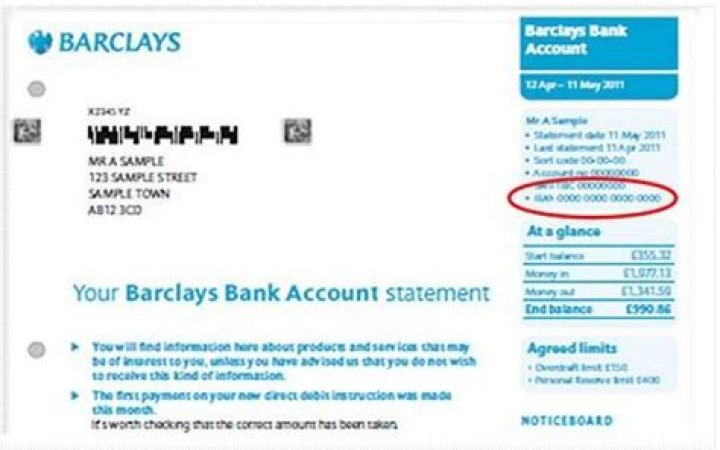 What is my bank routing number Barclays?