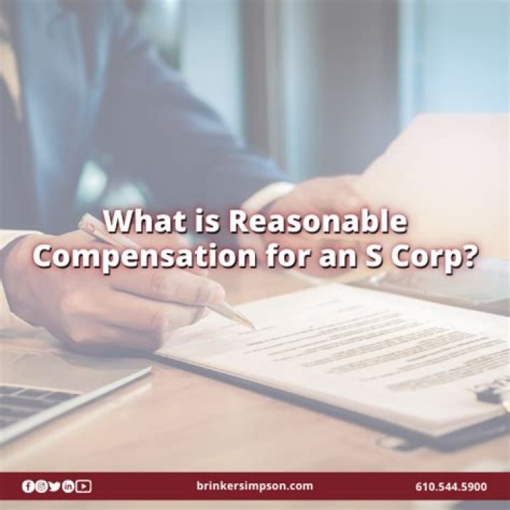 What is reasonable compensation for an S Corp?