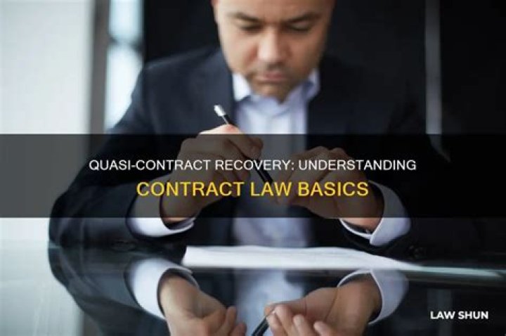 What is recovery based on quasi contract?