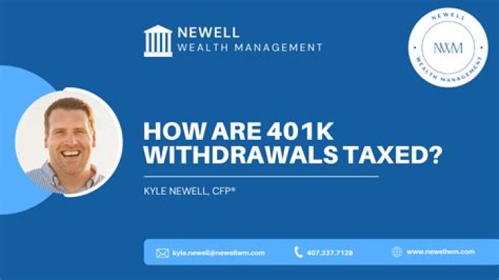 What is the 20 tax on 401k withdrawal?