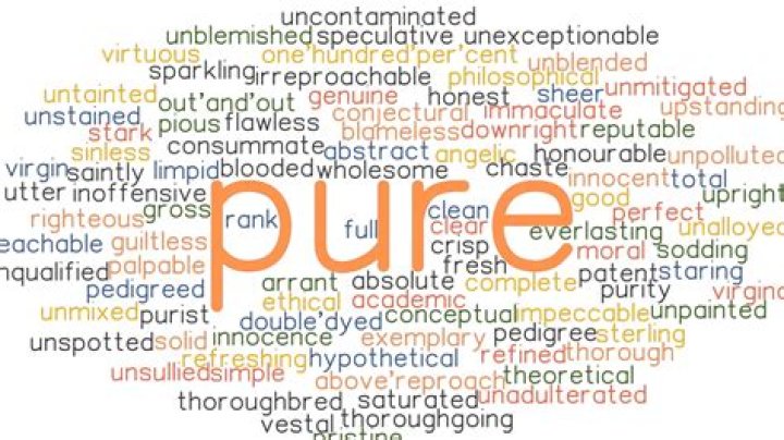 What is the another word for pure?