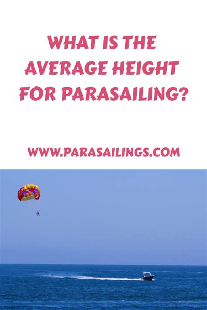 What is the average cost for parasailing?