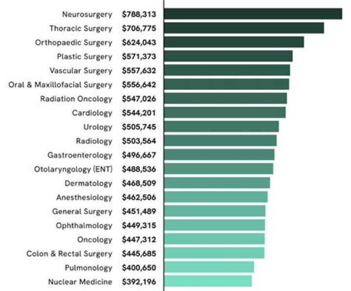 What is the average income of doctors?