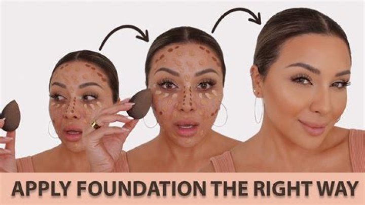 What is the best method to apply foundation?