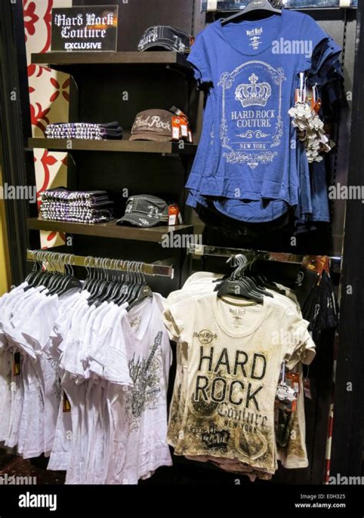 What is the brand name of Hard Rock merchandise store?