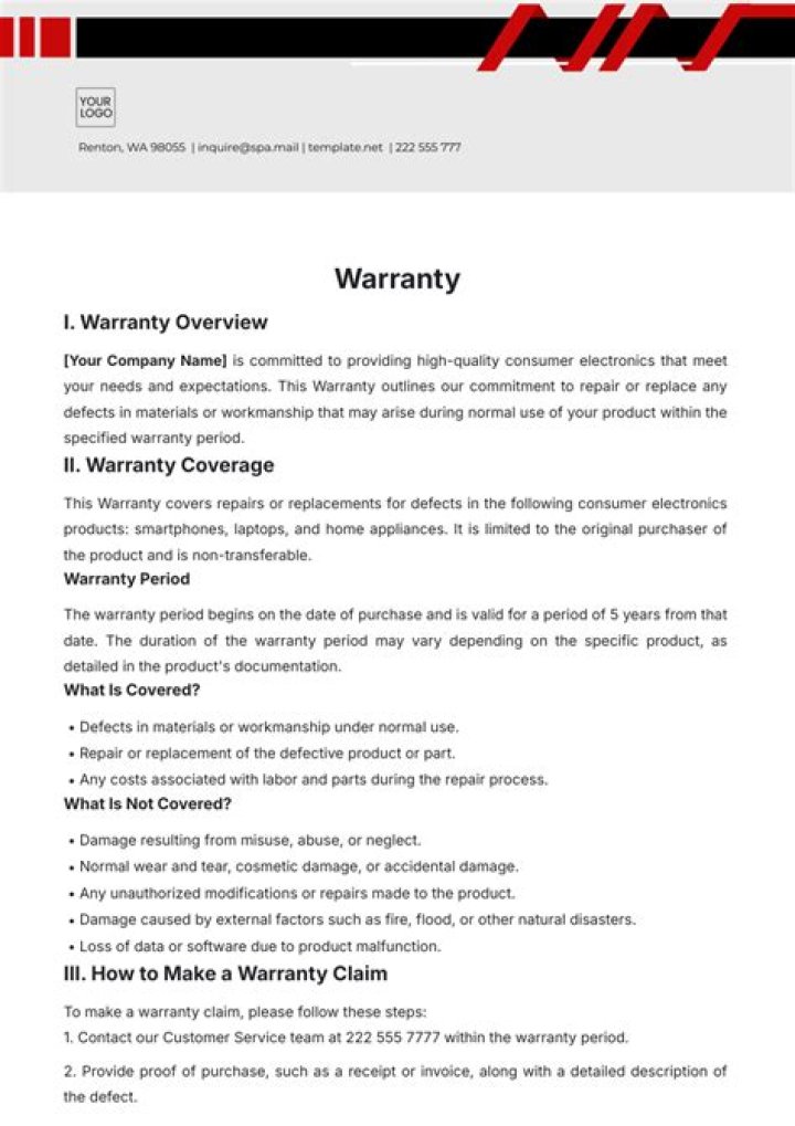 What is the difference between a full warranty and a limited warranty A a full warranty is a guarantee to replace a faulty product while a limited warranty is a guarantee to repair a faulty product?