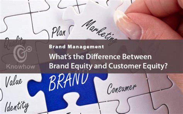 What is the difference between brand equity and customer equity?