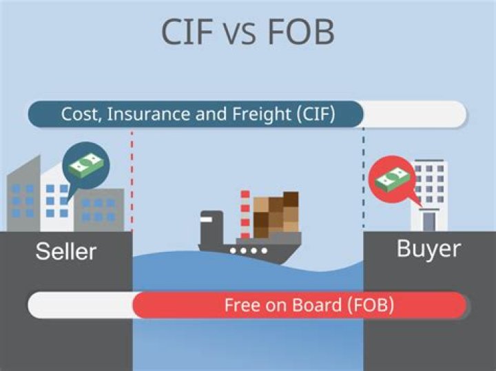 What is the difference between CIF and FOB terms?